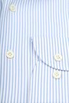 Profuomo Shirt Extra Lange Mouwen Travel Streep Lichtblauw Product / Detail