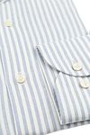 Profuomo Shirt Stripe Cutaway Blue Product / Detail