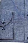OLYMP Level 5 Shirt Linen Blend Blue Product / Detail