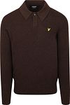 Lyle & Scott Långärmad Pikétröja av Lamull Brun KN2326V-Y059