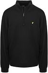 Køb Lyle & Scott Plussize Sweatshirt Halv Lynlås Sort  | Suitable
