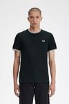 Fred Perry T-shirt Dunkelgrün T50 Model / Voorkant