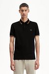 Fred Perry Polo M3600 Schwarz U97 Model / Voorkant