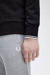 Maglione Half Zip Fred Perry nero Model / Detail