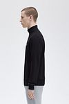 Maglione Half Zip Fred Perry nero Model / Zijkant