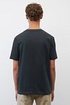 T-Shirt con logo de Marc O'Polo en antracita Model / Achterkant