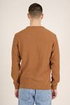 KnowledgeCotton Apparel Sweater Marron Model / Achterkant