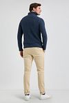 McGregor Half Zip Pullover Merinowolle Navy Model / Achterkant