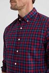 McGregor Hemd Ruit Rood Blauw Model / Detail