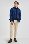 McGregor Overshirt de tartán a cuadros azul marino Model / Voorkant