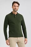 McGregor Long Sleeve Poloshirt Vert Pine  Model / Voorkant