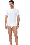 Camiseta Mey Dry Cotton Olympia blanca Model / Voorkant
