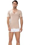 Mey Dry Cotton camiseta interior invisible con cuello de pico 2-pack Model / Voorkant