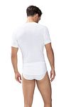 Mey Noblesse T-Shirt de cuello redondo Blanco Model / Achterkant