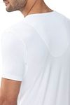 Mey Dry Cotton T-shirt z dekoltem V biały 2-pack Model / Achterkant