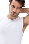 Mey Noblesse City Singlet Hvid Model / Detail