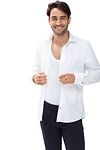 Mey T-Shirt con scollo a V Dry Cotton Bianco Model / Sfeerbeeld