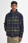 Barbour Tartan Sherpa Fleece Cardigan Multicolour Model / Voorkant