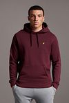 Lyle and Scott Hoodie Bordeaux Model / Voorkant