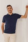 State of Art Polo Knitted Navy Model / Voorkant