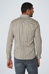 Camicia No Excess con motivo verde Model / Achterkant