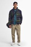 Barbour Tartan Sherpa Fleece Cardigan Multicolour Model / Voorkant