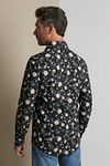 Vanguard Overhemd Bloemen Zwart Model / Achterkant