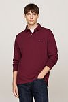Tommy Hilfiger Longsleeve Polo Bordeaux Rood Model / Voorkant
