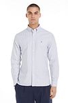 Tommy Hilfiger Oxford Shirt Stripes Light Blue Model / Voorkant