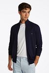 Tommy Hilfiger Gilet Zip Marine Model / Voorkant