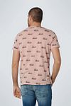 T-Shirt No Excess con estampado rosa Model / Achterkant