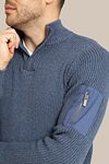 Suitable Mou Half Zip Sweter Niebieski Model / Voorkant