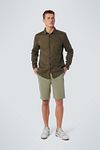 Camicia in lino No Excess verde army Model / Voorkant