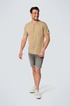 Camiseta No Excess con botones caqui Model / Voorkant
