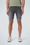 No Excess denimshorts med stretch i grå Model / Voorkant
