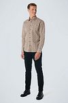No Excess Overhemd Print Caramel  Model / Voorkant