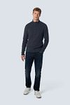 No Excess Mocker Pullover Navy Melange Model / Voorkant