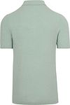 No Excess Strikket poloshirt i Grøn Struktur Product / Achterkant