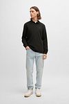 BOSS Polo Petempestolong Long Sleeve Noir Model / Voorkant
