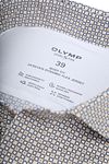 Camicia OLYMP Level 5 con stampa beige Product / Detail