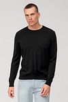 Olymp Pullover Rundhals Wolle Schwarz Model / Voorkant