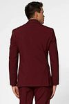 OppoSuits Kostuum Blazing Burgundy Model / Achterkant