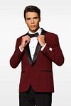 OppoSuits Smoking Hot Burgundy Model / Voorkant