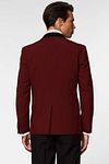 OppoSuits Hot Burgundy Suit Model / Achterkant