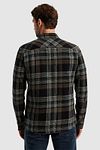 Overshirt a cuadros PME Legend en negro y gris Model / Achterkant