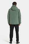 Parka Hilding Didriksons verde oscuro Model / Achterkant