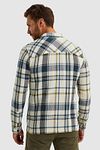 Overshirt a cuadros PME Legend en ecru Model / Achterkant