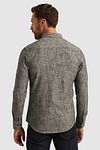 PME Legend Chemise Impression Slub Gris Model / Achterkant