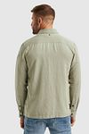 PME Legend Overshirt i Linned i Khaki Model / Voorkant