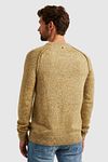 PME Legend Pullover Wool Mix Melange Gelb Model / Achterkant